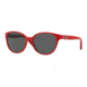 DKNY DY4117M Sunglasses 363487-55 - Top Red On Transp Red Frame, Grey Lenses
