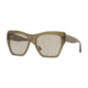 DKNY DY4156 Sunglasses 3767/3-58 - Olive Transparent Frame, Light Smoke Solid Lenses