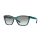 DKNY DY4158 Sunglasses 37898E-55 - Transparent Teal Frame, Blue Gradient Lenses