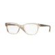 DKNY DY4672 Single Vision Prescription Eyeglasses 3697-51 - Beige Crystal/satin Tobacco Frame