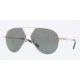 DKNY DY5075 Sunglasses 118971-5912 - Gold Black Frame, Green Lenses