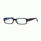 DKNY Eyeglass Frames DY4585B 3387-50 - Black-white-blue Trans. Frame