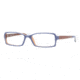 DKNY Eyeglass Frames DY4596 3402-53 - Azure/white/transparent Orange Frame