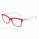 Dolce&amp;Gabbana 3 LAYERS DG3193 Single Vision Prescription Eyeglasses 2798-52 - Red/white Pearl/cryst Frame