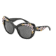 Dolce&amp;Gabbana ALMOND FLOWERS DG4230 Sunglasses 501/87-54 - Black Frame, Gray Lenses