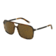 Dolce&amp;Gabbana BASALTO COLLECTION DG4241 Sunglasses 267373-58 - Matte Striped Havana Frame, Brown Lenses