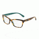 Dolce&Gabbana CONTEMPORARY DG3215 Single Vision Prescription Eyeglasses 2891-52 - Top Havana On Petroleum Frame
