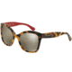 Dolce&amp;Gabbana CONTEMPORARY DG4240 Single Vision Prescription Sunglasses DG4240-28936G-54 - Lens Diameter 54 mm, Frame Color Top Havana On Red