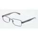 Dolce&amp;Gabbana CONTRAST DG1238P Single Vision Prescription Eyeglasses 1169-5217 - Black Frame, Demo Lens Lenses