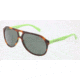 Dolce&amp;Gabbana CONTRAST DG4169P Sunglasses 268771-6112 - Top Havana / Green Frame, Green Lenses