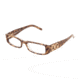 Dolce&amp;Gabbana DG3044B SV Prescription Eyeglasses - Animal Print Transpar Demo Lens Frame / 50 mm Prescription Lenses, 739-5017