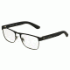 Dolce&amp;Gabbana DG1270 Single Vision Prescription Eyeglasses 1260-54 - Black Rubber Frame