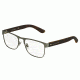 Dolce&amp;Gabbana DG1270 Single Vision Prescription Eyeglasses 1261-54 - Gunmetal Rubber Frame