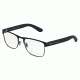 Dolce&amp;Gabbana DG1270 Single Vision Prescription Eyeglasses 1263-54 - Blue Rubber Frame