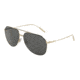 Dolce&amp;Gabbana DG2166 Single Vision Prescription Sunglasses DG2166-130587-61 - Lens Diameter 61 mm, Frame Color Black/pale Gold