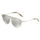 Dolce&amp;Gabbana DG2169 Single Vision Prescription Sunglasses DG2169-488-6G-46 - Lens Diameter 46 mm, Frame Color Light Grey Mirror Silver