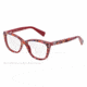 Dolce&amp;Gabbana DG3190 Single Vision Prescription Eyeglasses 2791-52 - Top Mosaic/red Frame