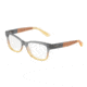 Dolce&Gabbana DG3254 Progressive Prescription Eyeglasses 3074-52 - Grad Brown/caramel/yellow Frame