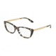 Dolce&Gabbana DG3279F Single Vision Prescription Eyeglasses 911-53 - Cube Black/gold Frame