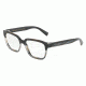 Dolce&amp;Gabbana DG3282F Progressive Prescription Eyeglasses 3157-54 - Black Gredient Blue Horn Frame
