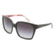 Dolce &amp; Gabbana DG4077M Sunglasses 17918G-5817 - Ext Black/Int Flower Gray Gradient