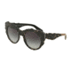Dolce&amp;Gabbana DG4267 Progressive Prescription Sunglasses DG4267-29988G-53 - Lens Diameter 53 mm, Frame Color Top Black/texture Tissue