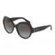 Dolce&amp;Gabbana DG4320 Sunglasses 31268G-56 - Pois White On Black Frame, Grey Gradient Lenses