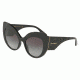 Dolce&amp;Gabbana DG4321 Single Vision Prescription Sunglasses DG4321-501-8G-55 - Lens Diameter 55 mm, Frame Color Black