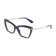 Dolce&amp;Gabbana DG5025 Single Vision Prescription Eyeglasses, 53mm, Opal Blue, DG5025-3094-53-SV