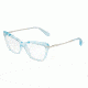 Dolce&amp;Gabbana DG5025 Single Vision Prescription Eyeglasses 3134-53 - Transparent Azure Frame