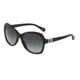 Dolce&amp;Gabbana ICONIC LOGO DG4163P Sunglasses 501/8G-5717 - Black Frame, Gray Gradient Lenses