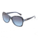 Dolce&amp;Gabbana ICONIC LOGO DG4163P Sunglasses 26578F-5717 - Leopard Blue Frame, Blue Smoke Gradient Lenses