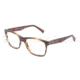 Dolce&amp;Gabbana INTEGRATED FLEX HINGE DG3144 Single Vision Prescription Eyeglasses 2673-5317 - Matte Striped Brown Frame, Demo Lens Lenses