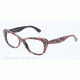 Dolce&Gabbana LACE DG3166 Single Vision Prescription Eyeglasses 2778-53 - Top Black Flowers On Black Frame