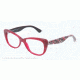 Dolce&Gabbana LACE DG3166 Single Vision Prescription Eyeglasses 2782-53 - Opal Bordeaux Frame