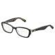 Dolce&amp;Gabbana LIP GLOSS DG3168F Bifocal Prescription Eyeglasses 2737-53 - Black/Glitter Gold Frame