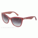 Dolce&amp;Gabbana LIP GLOSS DG4193 Sunglasses 27398G-56 - Glitter Bordeaux Frame, Gray Gradient Lenses