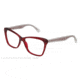 Dolce&amp;Gabbana MAMBO COLLECTION DG3140 Progressive Prescription Eyeglasses 550-5414 - Transparent / Red Frame, Demo Lens Lenses