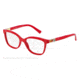 Dolce&amp;Gabbana MOSAICO COLLECTION DG3187 Single Vision Prescription Eyeglasses 588-52 - Red Frame