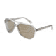 Dolce&amp;Gabbana NEW BOND STREET DG4224 Sunglasses 28226G-61 - Transparent Grey Frame, Light Brown Mirror Gold Lenses