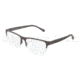Dolce&amp;Gabbana OVER-MOLDED RUBBER DG1236 Bifocal Prescription Eyeglasses 1181-5416 - Gray Rubber Frame, Demo Lens Lenses