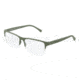 Dolce&amp;Gabbana OVER-MOLDED RUBBER DG1236 Bifocal Prescription Eyeglasses 1183-5416 - Green Rubber Frame, Demo Lens Lenses
