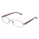 Dolce&amp;Gabbana OVER-MOLDED RUBBER DG1237 Progressive Prescription Eyeglasses 1185-5216 - Matte Gunmetal Frame