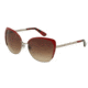 Dolce&amp;Gabbana SICILIAN TASTE DG2143 Sunglasses 125213-57 - Pewter/Bordeaux Frame, Brown Gradient Lenses