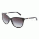 Dolce&amp;Gabbana SICILY DG4156 Sunglasses 19638G-5617 - Black Marble Frame, Gray Gradient Lenses