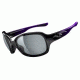 Oakley Drizzle Asian Fit Polished Black /Iris Met Frame w/ Grey Lenses Sunglasses OO9186-01