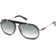 DSquared DQ0074 Sunglasses - Shiny Black Frame Color, Gradient Smoke Lens Color