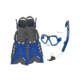 Body Glove Fiji Mask/Snorkel/Fin Snorkeling Set - Blue/Grey 6B3E90FD, S/M, Blue/Grey, 17039PSET-BLUGRY-S/M
