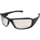 Edge Eyewear Brazeau Torque Safety Glasses - Matte Black Frame with Red E Logo / Clear Anti-Reflective Lens, One Size, XB131AR