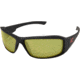Edge Eyewear Brazeau Torque Safety Glasses - Matte Black Frame with Red E Logo / Polarized Yellow Lens, One Size, TXB232